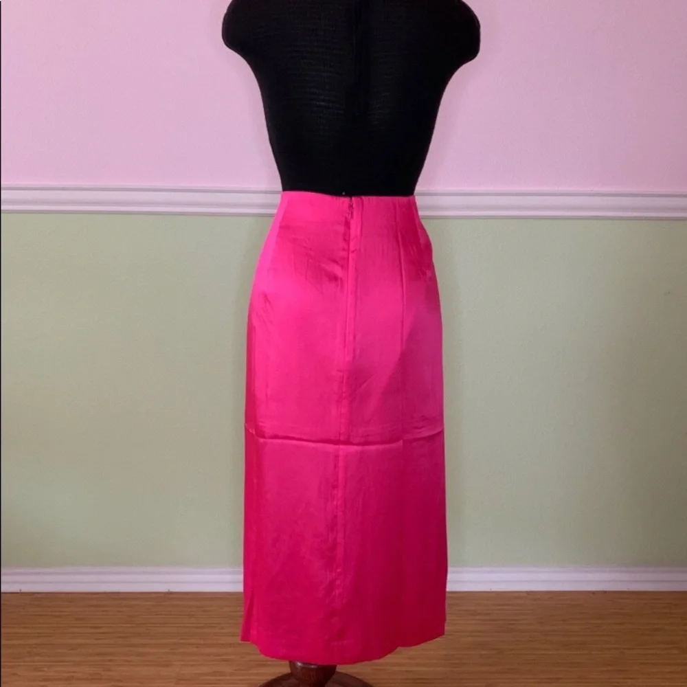 NWT J.Crew Draped Front Midi Skirt - Picture 4 of 6